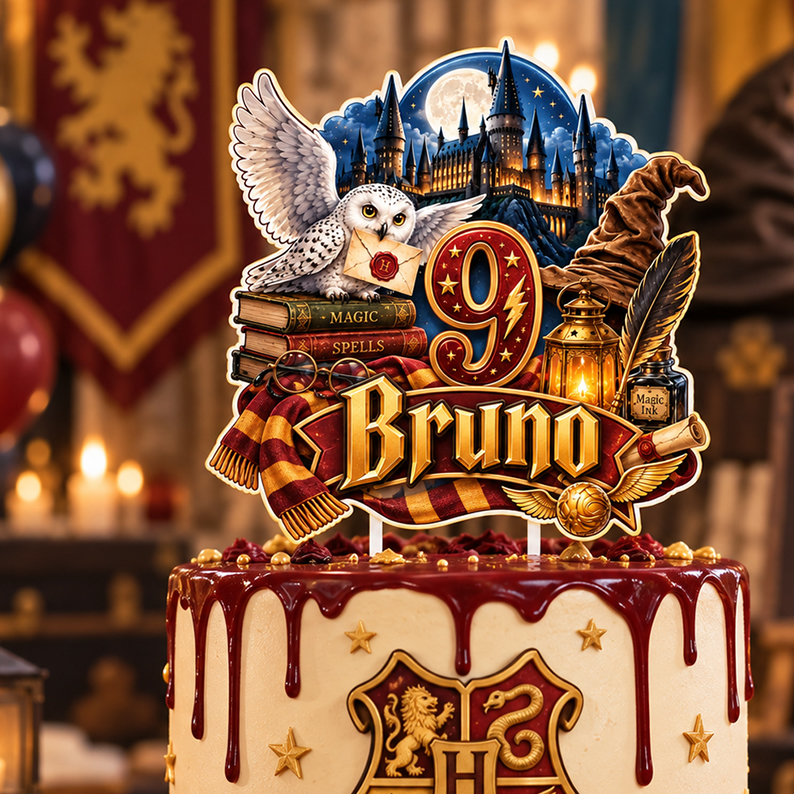 Personalized Harry Potter Cake Topper