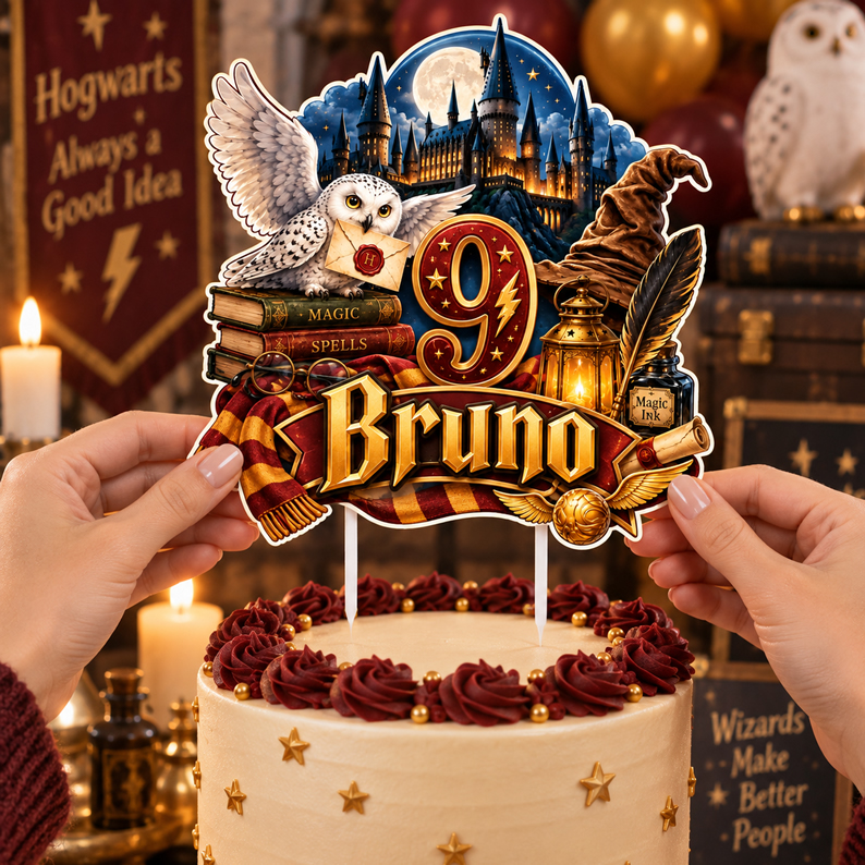 Personalized Harry Potter Cake Topper