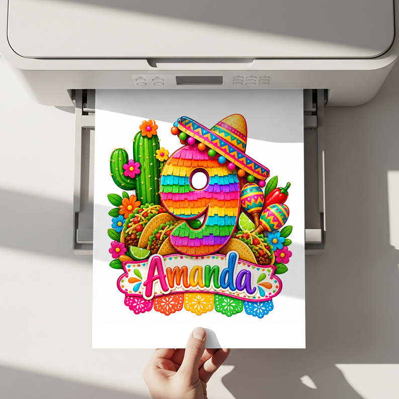 Personalized Mexico Cake Topper