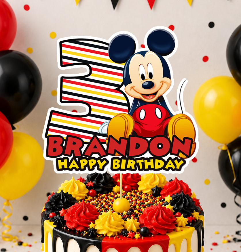 Mickey Mouse Cake Topper