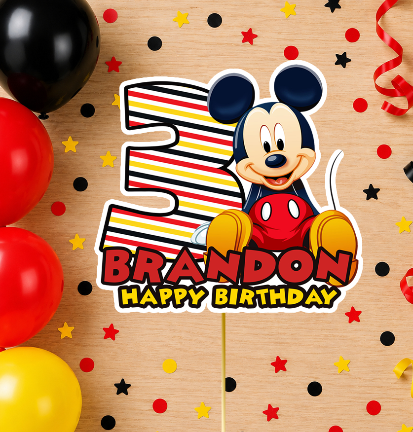 Mickey Mouse Cake Topper