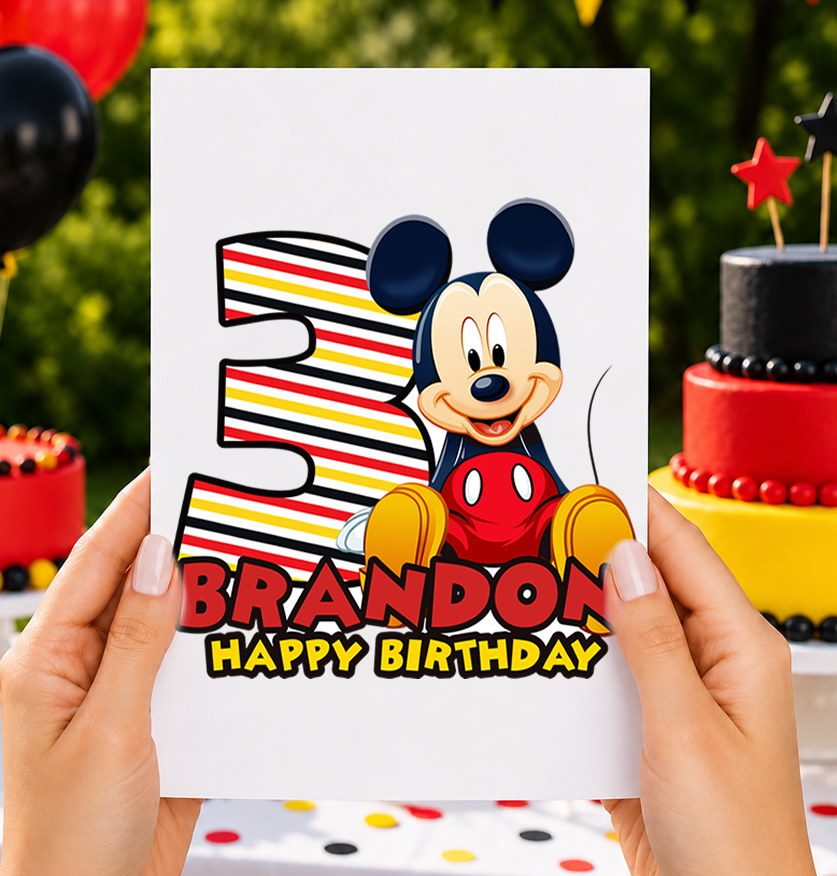 Mickey Mouse Cake Topper