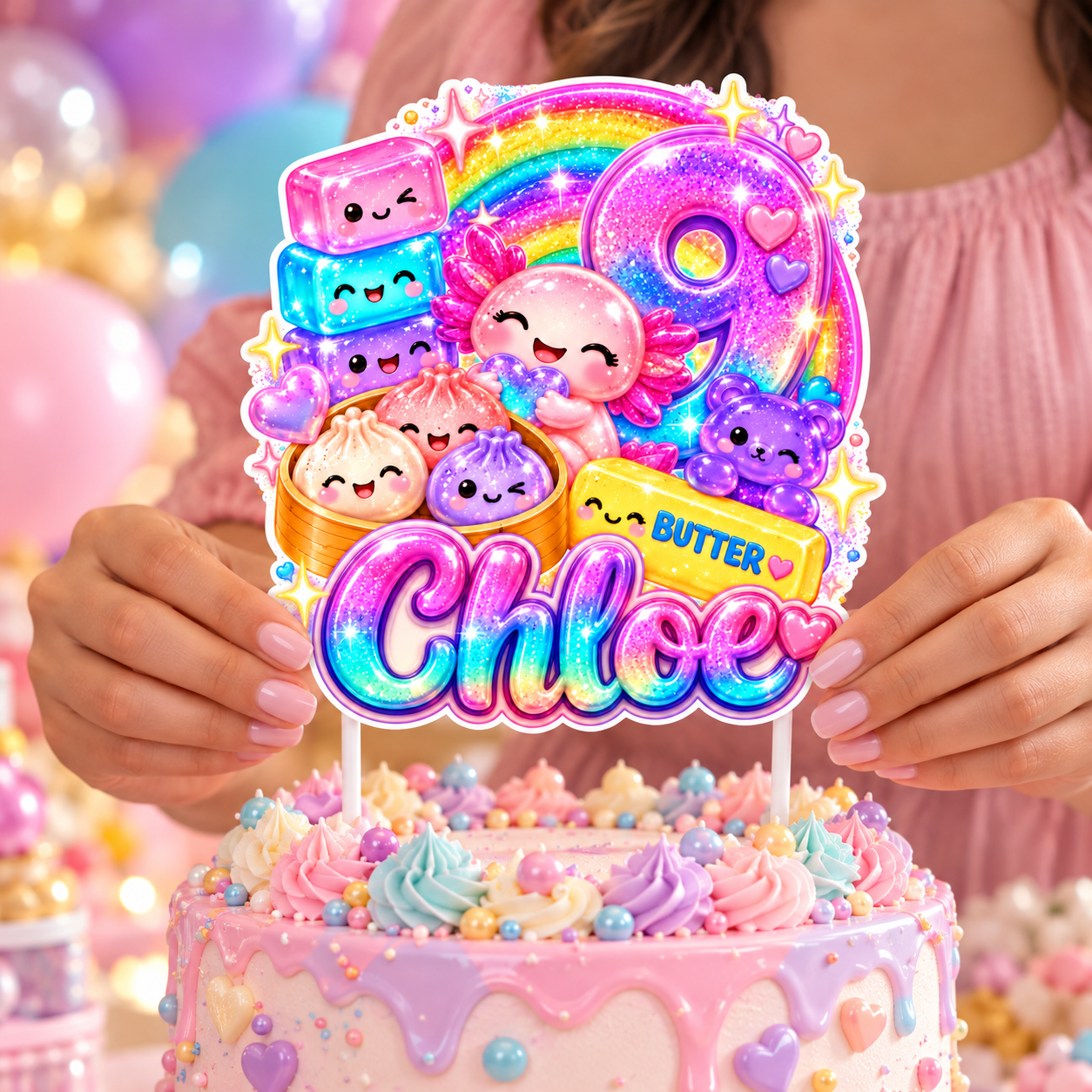 Squish Cake Topper printable