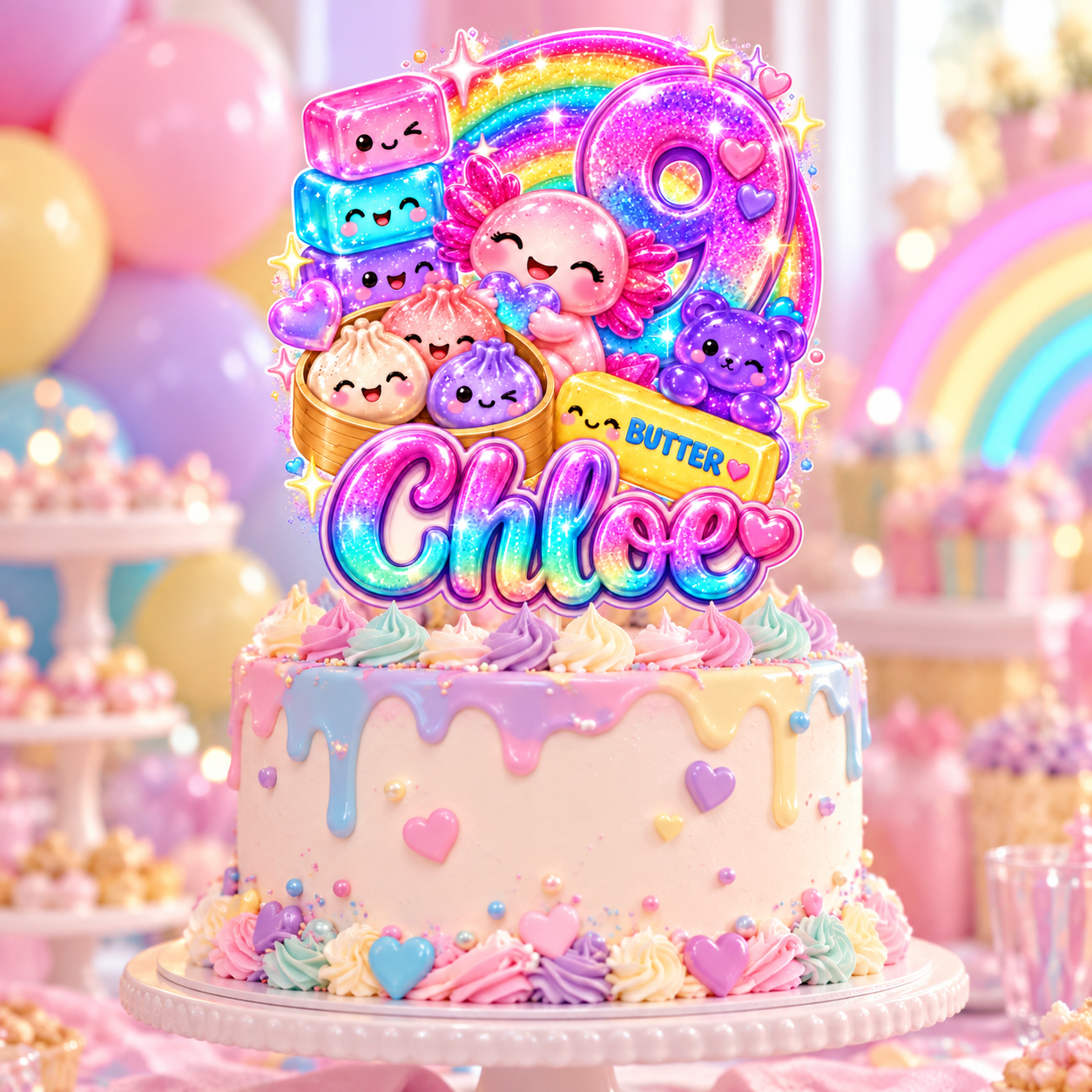 Squish Cake Topper printable