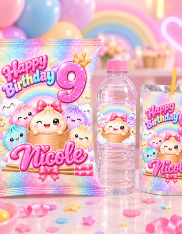 Dumpling Birthday Party Favor Bundle