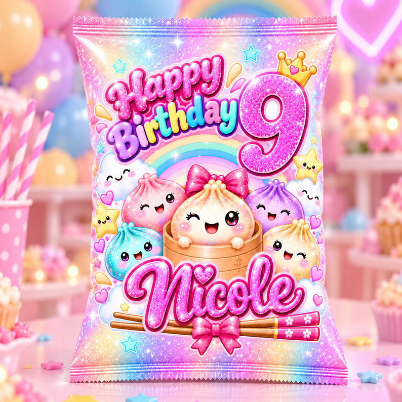 Dumpling Birthday Party Favor Bundle