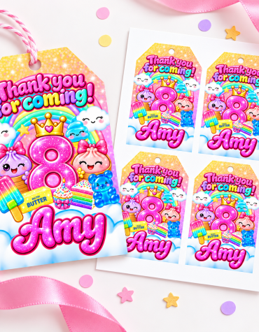 Squishy Thank You Tags